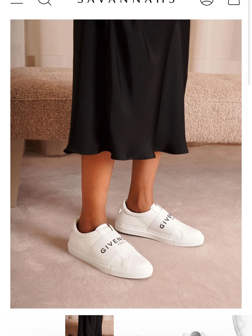 Givenchy White Logo Leather Slip-Ons
